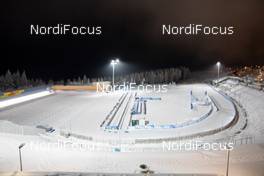 07.01.2021, Oberhof, Germany (GER): Feature: Overview over the new stadium layout of the Venue of Oberhof -  IBU World Cup Biathlon, training, Oberhof (GER). www.nordicfocus.com. © Manzoni/NordicFocus. Every downloaded picture is fee-liable.