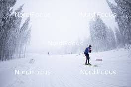 06.01.2021, Oberhof, Germany (GER): Feature: Track atmosphere with an undefined athlete -  IBU World Cup Biathlon, training, Oberhof (GER). www.nordicfocus.com. © Manzoni/NordicFocus. Every downloaded picture is fee-liable.