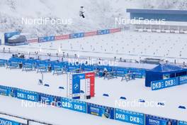 07.01.2021, Oberhof, Germany (GER): Feature: Overview over the mixed zone -  IBU World Cup Biathlon, training, Oberhof (GER). www.nordicfocus.com. © Manzoni/NordicFocus. Every downloaded picture is fee-liable.