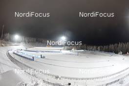 07.01.2021, Oberhof, Germany (GER): Feature: Overview over the new Venue layout in Oberhof with the finish area and the shooting range -  IBU World Cup Biathlon, training, Oberhof (GER). www.nordicfocus.com. © Manzoni/NordicFocus. Every downloaded picture is fee-liable.