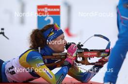 14.01.2021, Oberhof, Germany (GER): Hanna Oeberg (SWE) -  IBU World Cup Biathlon, sprint women, Oberhof (GER). www.nordicfocus.com. © Manzoni/NordicFocus. Every downloaded picture is fee-liable.