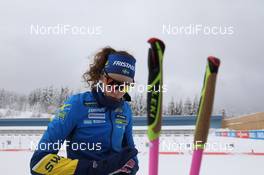 14.01.2021, Oberhof, Germany (GER): Hanna Oeberg (SWE) -  IBU World Cup Biathlon, sprint women, Oberhof (GER). www.nordicfocus.com. © Manzoni/NordicFocus. Every downloaded picture is fee-liable.