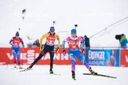 23.01.2021, Antholz, Italy (ITA): Franziska Preuss (GER), Svetlana Mironova (RUS), (l-r) -  IBU World Cup Biathlon, mass women, Antholz (ITA). www.nordicfocus.com. © Manzoni/NordicFocus. Every downloaded picture is fee-liable.