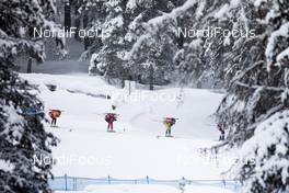 23.01.2021, Antholz, Italy (ITA): Janina Hettich (GER), Ingrid Landmark Tandrevold (NOR), Hanna Oeberg (SWE), (l-r) -  IBU World Cup Biathlon, mass women, Antholz (ITA). www.nordicfocus.com. © Manzoni/NordicFocus. Every downloaded picture is fee-liable.