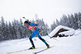 23.01.2021, Antholz, Italy (ITA): Quentin Fillon Maillet (FRA) -  IBU World Cup Biathlon, relay men, Antholz (ITA). www.nordicfocus.com. © Manzoni/NordicFocus. Every downloaded picture is fee-liable.