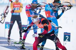 23.01.2021, Antholz, Italy (ITA): Johannes Thingnes Boe (NOR) -  IBU World Cup Biathlon, relay men, Antholz (ITA). www.nordicfocus.com. © Manzoni/NordicFocus. Every downloaded picture is fee-liable.