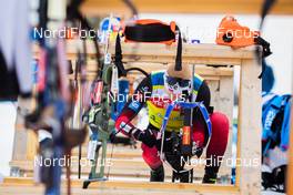 10.03.2021, Nove Mesto, Czech Republic (CZE): Johannes Thingnes Boe (NOR) - IBU World Cup Biathlon, training, Nove Mesto (CZE). www.nordicfocus.com. © Manzoni/NordicFocus. Every downloaded picture is fee-liable.