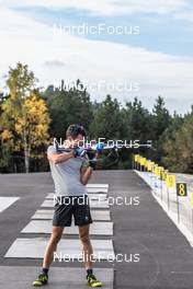 28.09.2021, Font-Romeu, France (FRA): Quentin Fillon Maillet (FRA) - Biathlon training, Font-Romeu (FRA). www.nordicfocus.com. © Leo Authamayou/NordicFocus. Every downloaded picture is fee-liable.