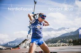01.10.2021, Lavaze, Italy (ITA): Michela Carrara (ITA) - Biathlon training, Lavaze (ITA). www.nordicfocus.com. © Modica/NordicFocus. Every downloaded picture is fee-liable.