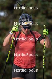 28.09.2021, Font-Romeu, France (FRA): Julia Simon (FRA) - Biathlon training, Font-Romeu (FRA). www.nordicfocus.com. © Leo Authamayou/NordicFocus. Every downloaded picture is fee-liable.