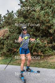 29.09.2021, Font-Romeu, France (FRA): Julia Simon (FRA) - Biathlon training, Font-Romeu (FRA). www.nordicfocus.com. © Leo Authamayou/NordicFocus. Every downloaded picture is fee-liable.