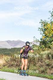 30.09.2021, Font-Romeu, France (FRA): Julia Simon (FRA) - Biathlon training, Font-Romeu (FRA). www.nordicfocus.com. © Leo Authamayou/NordicFocus. Every downloaded picture is fee-liable.