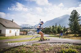 01.10.2021, Lavaze, Italy (ITA): Michela Carrara (ITA) - Biathlon training, Lavaze (ITA). www.nordicfocus.com. © Modica/NordicFocus. Every downloaded picture is fee-liable.