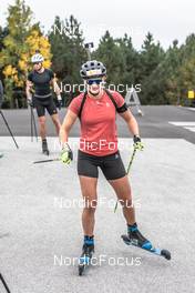 25.09.2021, Font-Romeu, France (FRA): Julia Simon (FRA) - Biathlon training, Font-Romeu (FRA). www.nordicfocus.com. © Leo Authamayou/NordicFocus. Every downloaded picture is fee-liable.