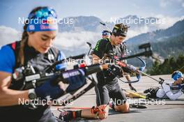 01.10.2021, Lavaze, Italy (ITA): Tommaso Giacomel (ITA) - Biathlon training, Lavaze (ITA). www.nordicfocus.com. © Modica/NordicFocus. Every downloaded picture is fee-liable.