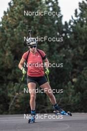 28.09.2021, Font-Romeu, France (FRA): Julia Simon (FRA) - Biathlon training, Font-Romeu (FRA). www.nordicfocus.com. © Leo Authamayou/NordicFocus. Every downloaded picture is fee-liable.