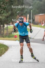 25.09.2021, Font-Romeu, France (FRA): Quentin Fillon Maillet (FRA) - Biathlon training, Font-Romeu (FRA). www.nordicfocus.com. © Leo Authamayou/NordicFocus. Every downloaded picture is fee-liable.