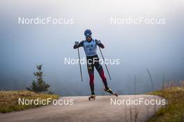 09.10.2021, Lavaze, Italy (ITA): Johannes Thingnes Boe (NOR) - Biathlon training, Lavaze (ITA). www.nordicfocus.com. © Vanzetta/NordicFocus. Every downloaded picture is fee-liable.