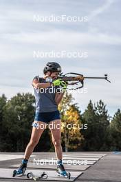 29.09.2021, Font-Romeu, France (FRA): Julia Simon (FRA) - Biathlon training, Font-Romeu (FRA). www.nordicfocus.com. © Leo Authamayou/NordicFocus. Every downloaded picture is fee-liable.