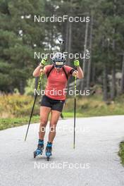 25.09.2021, Font-Romeu, France (FRA): Julia Simon (FRA) - Biathlon training, Font-Romeu (FRA). www.nordicfocus.com. © Leo Authamayou/NordicFocus. Every downloaded picture is fee-liable.