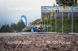 09.10.2021, Lavaze, Italy (ITA): Johannes Thingnes Boe (NOR) - Biathlon training, Lavaze (ITA). www.nordicfocus.com. © Vanzetta/NordicFocus. Every downloaded picture is fee-liable.