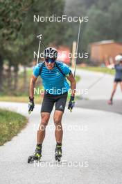 25.09.2021, Font-Romeu, France (FRA): Quentin Fillon Maillet (FRA) - Biathlon training, Font-Romeu (FRA). www.nordicfocus.com. © Leo Authamayou/NordicFocus. Every downloaded picture is fee-liable.