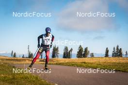 09.10.2021, Lavaze, Italy (ITA): Johannes Thingnes Boe (NOR) - Biathlon training, Lavaze (ITA). www.nordicfocus.com. © Vanzetta/NordicFocus. Every downloaded picture is fee-liable.