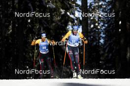 16.02.2021, Pokljuka, Slovenia (SLO): Vanessa Hinz (GER), Franziska Preuss (GER), (l-r) - IBU World Championships Biathlon, individual women, Pokljuka (SLO). www.nordicfocus.com. © Manzoni/NordicFocus. Every downloaded picture is fee-liable.