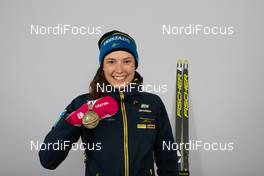 10.02.2021, Pokljuka, Slovenia (SLO): Hanna Oeberg (SWE) - IBU World Championships Biathlon, medals, Pokljuka (SLO). www.nordicfocus.com. © Manzoni/NordicFocus. Every downloaded picture is fee-liable.