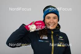 10.02.2021, Pokljuka, Slovenia (SLO): Hanna Oeberg (SWE) - IBU World Championships Biathlon, medals, Pokljuka (SLO). www.nordicfocus.com. © Manzoni/NordicFocus. Every downloaded picture is fee-liable.