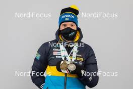 14.02.2021, Pokljuka, Slovenia (SLO): Sebastian Samuelsson (SWE) - IBU World Championships Biathlon, medals, Pokljuka (SLO). www.nordicfocus.com. © Manzoni/NordicFocus. Every downloaded picture is fee-liable.