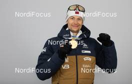 10.02.2021, Pokljuka, Slovenia (SLO): Sturla Holm Laegreid (NOR) - IBU World Championships Biathlon, medals, Pokljuka (SLO). www.nordicfocus.com. © Manzoni/NordicFocus. Every downloaded picture is fee-liable.