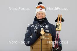 14.02.2021, Pokljuka, Slovenia (SLO): Johannes Thingnes Boe (NOR) - IBU World Championships Biathlon, medals, Pokljuka (SLO). www.nordicfocus.com. © Manzoni/NordicFocus. Every downloaded picture is fee-liable.