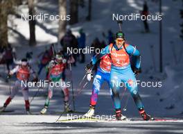 20.02.2021, Pokljuka, Slovenia (SLO): Anais Bescond (FRA) - IBU World Championships Biathlon, relay women, Pokljuka (SLO). www.nordicfocus.com. © Manzoni/NordicFocus. Every downloaded picture is fee-liable.