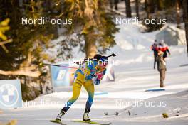 18.02.2021, Pokljuka, Slovenia (SLO): Hanna Oeberg (SWE) - IBU World Championships Biathlon, single mixed relay, Pokljuka (SLO). www.nordicfocus.com. © Manzoni/NordicFocus. Every downloaded picture is fee-liable.