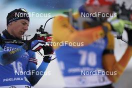 12.02.2021, Pokljuka, Slovenia (SLO): Quentin Fillon Maillet (FRA) - IBU World Championships Biathlon, sprint men, Pokljuka (SLO). www.nordicfocus.com. © Thibaut/NordicFocus. Every downloaded picture is fee-liable.