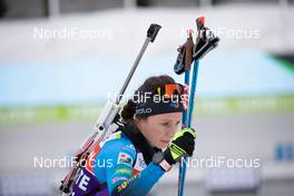 09.02.2021, Pokljuka, Slovenia (SLO): Anais Chevalier-Bouchet (FRA) - IBU World Championships Biathlon, training, Pokljuka (SLO). www.nordicfocus.com. © Manzoni/NordicFocus. Every downloaded picture is fee-liable.