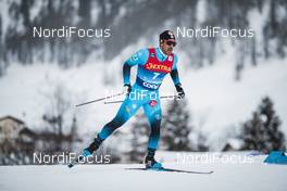 01.01.2021 Val Mustair, Switzerland (SUI): Richard Jouve (FRA) - FIS world cup cross-country, tour de ski, individual sprint, Val Mustair (SUI). www.nordicfocus.com. © Modica/NordicFocus. Every downloaded picture is fee-liable.