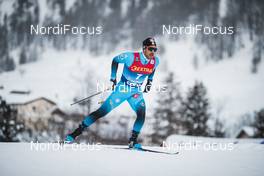 01.01.2021 Val Mustair, Switzerland (SUI): Richard Jouve (FRA) - FIS world cup cross-country, tour de ski, individual sprint, Val Mustair (SUI). www.nordicfocus.com. © Modica/NordicFocus. Every downloaded picture is fee-liable.