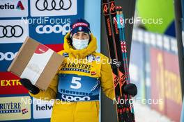 10.01.2021, Val di Fiemme, Italy (ITA): Federico Pellegrino (ITA) - FIS world cup cross-country, tour de ski, final climb men, Val di Fiemme (ITA). www.nordicfocus.com. © Modica/NordicFocus. Every downloaded picture is fee-liable.