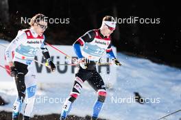25.02.2021, Oberstdorf, Germany (GER): Marko Kilp (EST), Ludek Seller (CZE), (l-r) - FIS nordic world ski championships cross-country, individual sprint, Oberstdorf (GER). www.nordicfocus.com. © Modica/NordicFocus. Every downloaded picture is fee-liable.