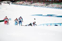 25.02.2021, Oberstdorf, Germany (GER): Haavard Solaas Taugboel (NOR), Lauri Vuorinen (FIN), Ondrej Cerny (CZE), (l-r) - FIS nordic world ski championships cross-country, individual sprint, Oberstdorf (GER). www.nordicfocus.com. © Modica/NordicFocus. Every downloaded picture is fee-liable.