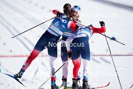 25.02.2021, Oberstdorf, Germany (GER): Ane Appelkvist Stenseth (NOR), Maiken Caspersen Falla (NOR), Tiril Udnes Weng (NOR), (l-r) - FIS nordic world ski championships cross-country, individual sprint, Oberstdorf (GER). www.nordicfocus.com. © Thibaut/NordicFocus. Every downloaded picture is fee-liable.