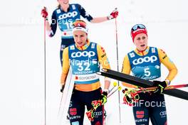 27.02.2021, Oberstdorf, Germany (GER): Pia Fink (GER), Katharina Hennig (GER), (l-r)  - FIS nordic world ski championships cross-country, skiathlon women, Oberstdorf (GER). www.nordicfocus.com. © Modica/NordicFocus. Every downloaded picture is fee-liable.