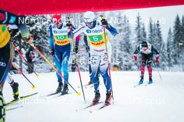 05.12.2021, Lillehammer, Norway (NOR): Jonas Baumann (SUI), Calle Halfvarsson (SWE), (l-r)  - FIS world cup cross-country, 4x7.5km men, Lillehammer (NOR). www.nordicfocus.com. © Modica/NordicFocus. Every downloaded picture is fee-liable.