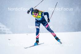 11.12.2021, Davos, Switzerland (SUI): Jessie Diggins (USA) - FIS world cup cross-country, individual sprint, Davos (SUI). www.nordicfocus.com. © Modica/NordicFocus. Every downloaded picture is fee-liable.