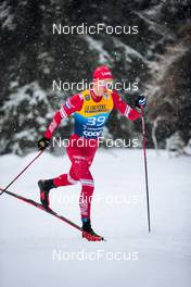 29.12.2021, Lenzerheide, Switzerland (SUI): Alexander Bolshunov (RUS) - FIS world cup cross-country, tour de ski, 15km men, Lenzerheide (SUI). www.nordicfocus.com. © Modica/NordicFocus. Every downloaded picture is fee-liable.