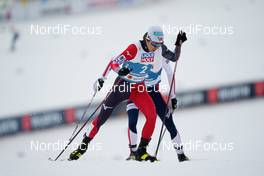 04.03.2021, Oberstdorf, Germany (GER): Akito Watabe (JPN), Jarl Magnus Riiber (NOR),   - FIS nordic world ski championships nordic combined men, individual gundersen HS137/10km, Oberstdorf (GER). www.nordicfocus.com. © Thibaut/NordicFocus. Every downloaded picture is fee-liable.