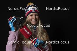 30.11.2021, Lillehammer, Norway (NOR): Jessie Diggins (USA) - FIS world cup cross-country, photoshooting, Lillehammer (NOR). www.nordicfocus.com. © Thibaut/NordicFocus. Every downloaded picture is fee-liable.