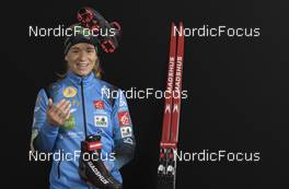 01.12.2021, Oestersund, Sweden, (SWE): Anais Bescond (FRA) - IBU World Cup Biathlon, photoshooting, Oestersund (SWE). www.nordicfocus.com. © Manzoni/NordicFocus. Every downloaded picture is fee-liable.